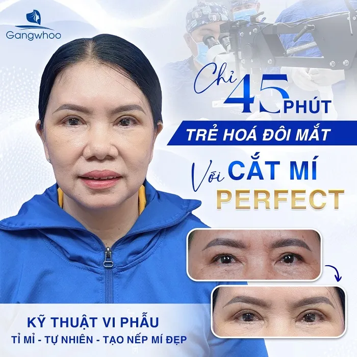Sở hữu đôi mắt 2 mí tự nhiên, cân xứng với khuôn mặt