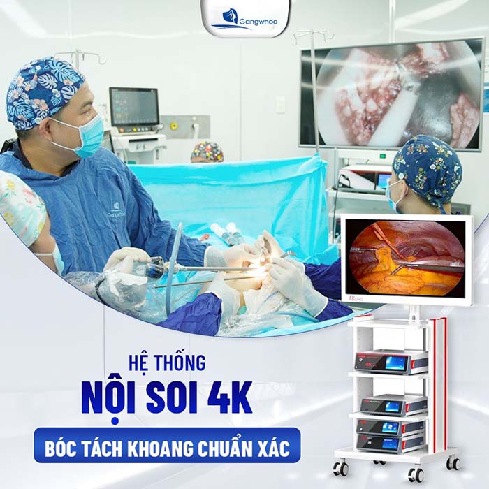 Hệ thống nội soi 4K giúp quá trình bóc tách khoang ngực diễn ra chính xác