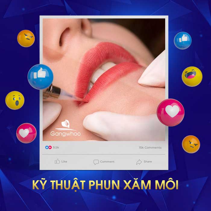 Phun xăm môi là kỹ thuật đưa mực vào trong lớp biểu bì thông qua kim xăm